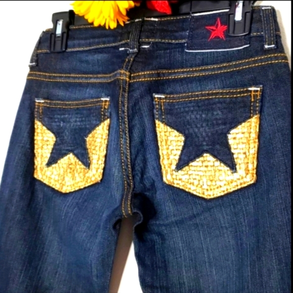 Peoples Liberation Jeans Bella Star Anthropologie Gold Star Luxury Long Bohemian - Picture 15 of 16